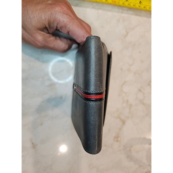 Gucci‎ Wallet Bifold Snap Closure Vintage Stripe Accent Made in Italy - Picture 14 of 16